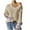 Beige Sweaters, variant on Htigea Womens V Neck Pullover Sweater Boho Floral Graphic Long Sleeve Sweaters Casual Loose Fitted Knit Jumper Tops Beige S