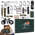 thumbnail image 1 of Kits de supervivencia para calendario de adviento 2024 para hombres Calendario de cuenta regresiva de adviento de 24 días para hombres adultos Regalo de Navidad resistente a la intemperie, 1 of 5