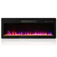 thumbnail image 2 of BELLEZE 42" Electric Fireplace Heater, 1400 W Recessed & Wall Mounted Electric Fireplace with Remote Control, Freestanding Heater with Adjustable Flame Color and Brightness, Timer, Touch Screen, 2 of 7