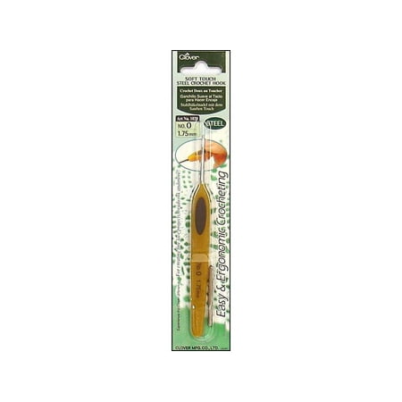 Clover Soft Touch Steel Crochet Hook Size 0