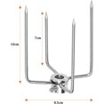 thumbnail image 1 of Pinzas para carne Pinza para carne de acero inoxidable - 2 Pinzas para barbacoa Pinzas para barbacoa Accesorios Asador Pollo Asador Asador 10 mm con tornillo de bloqueo para barbacoa (2 pie JFHHH pequeña, 1 of 5