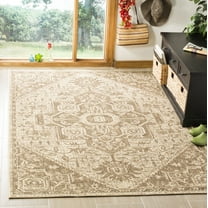 SAFAVIEH Outdoor LND138B Linden Collection Beige / Cream Rug