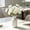 White-Free Size/WH, variant on 8 Stems Artificial Daffodil Bouquet Set of 2 Hand Tied Fake Flowers Wedding Centerpiece