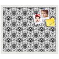 thumbnail image 2 of PinPix 24x20 Custom Cork Bulletin Board Grand Floral Motif Poster Board Has a Fabric Style Canvas Finish, Framed in Grand Floral Motif, by ArtToFrames (PinPix-181), 2 of 5