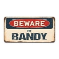 thumbnail image 1 of SignMission A-LP-04-1006 Plaque d'Immatriculation en Aluminium - Méfiez-Vous de Randy, 1 of 1