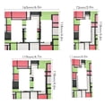 thumbnail image 2 of Yayeee Rocker Switch Wall Plate 2-Gang 4.7"x4.6" Home Decorative Outlet Cover, Green Abstract Geometric, 2 of 6