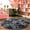Black, variant on YouLoveIt Soft Round Area Rug Fluffy Circle Rug for Kids Girls Boys Room Indoor Plush Circular Nursery Rugs Cute Cozy Area Rugs Fluffy Shag Circular Rug, 8 colors