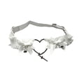 thumbnail image 4 of Liga con forma de corazón, cómoda y moderna, accesorio de disfraz, liga elástica para el muslo para fiestas. Blanco, 4 of 8