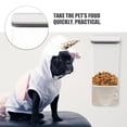 thumbnail image 3 of AURARMLET Dog Supplies Pet Food Storage Container Transparent Plastic 1Pack, 3 of 8