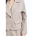 thumbnail image 4 of Set de pantalon y blazer con textura Roman Fashion /Juvenil, 127 (Cafe) cafe EG, 4 of 5