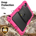 thumbnail image 4 of XYX for Lenovo Idea Tab 11 inch 2025/Tab K11 Gen 2 Case 11 inch, 3in1 Heavy Duty Shockproof Tablet Cover with Stand, Shoulder Strap, Rose, 4 of 7