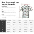 thumbnail image 5 of Fuzoiu Colorful Hat Snowman Print Hawaiian Shirt for Men, Summer Beach Casual Short Sleeve Button Down Shirts, Men’s Beach Summer Shirts with Pocket,Medium, 5 of 7