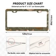 thumbnail image 2 of Aluminum License Plate Frame 2 Pack Car Exterior Accessory Car Tag Holder for Front Rear Plates Cars Decor Chickens with Wildflowers and Grasses, 2 of 7