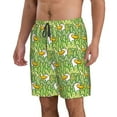 thumbnail image 2 of KLL Cartoon Duck Men's Casual Summer Beach Shorts Hawaiian Shorts with Pockets-X-Large, 2 of 5