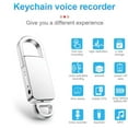 thumbnail image 3 of Mini Digital Voice Audio Recorder Hidden Spy Keychain MP3 WAV Listening Device, 3 of 7