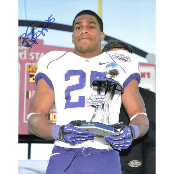 Bishop Sankey Autographed 8x10 Photo University of Washington Huskies MCS Holo #63181