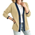 thumbnail image 4 of Waffle Cardigan for Women Lightweight Button Down V Neck Knit Jackets Coat Fashion Long Sleeve Open Front Cardigan, 4 of 6