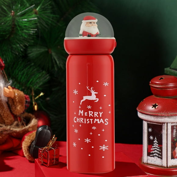 Preservación de calor de Navidad Taza de taza de preservación de calor al vacío de acero inoxidable 380ml Wmkox8yii FHAKJF179
