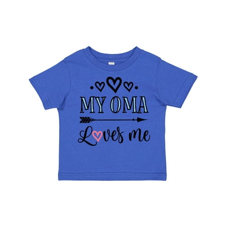 

Inktastic My Oma Loves Me Grandchild Gift Toddler Toddler Girl T-Shirt