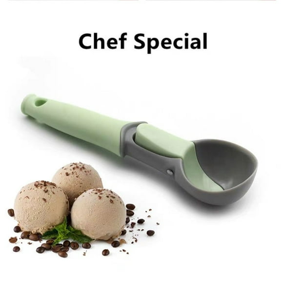 Happy Date Nonstick Anti-Freeze Ice Cream Scooper Professional Ice Cream Spoon Kitchen Tool Aluminum Design for Gelatos, Frozen Yogurt