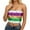 ZA White, variant on Womens Sequin Tube Top Stretchy Strapless Crop Tops Mardi Gras Color Block Tube Tops for Party Clubwear,ZA White,One Size