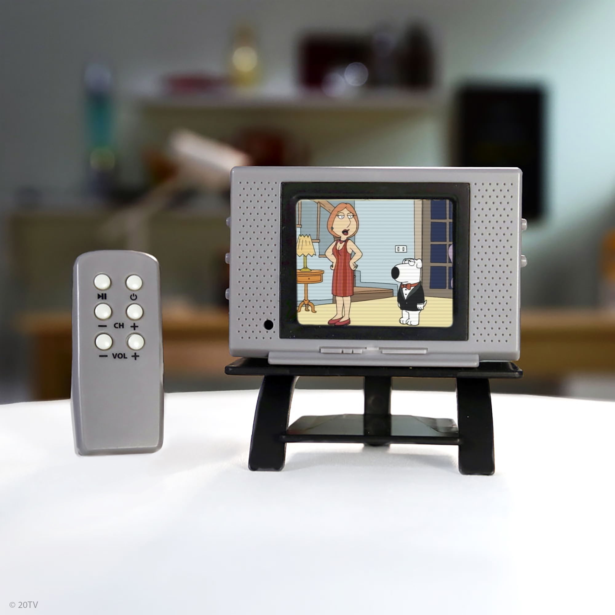Basic Fun!, Collectible Family Guy Edition Real Working TV with Remote Electronic Learning Systems, Children Ages 6 and up