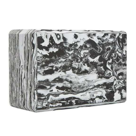Everyday Yoga 4" High-Density Marbled Foam Block - Lightweight, Supportive & Stable