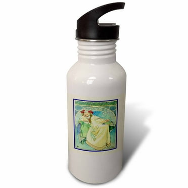 Framed Alphonse Muchas Princess 21 oz Sports Water Bottle wb-46524-1