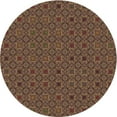 thumbnail image 1 of Ahgly Company Indoor Round Patterned Copper Brown Area Rugs, 7' Round, 1 of 6