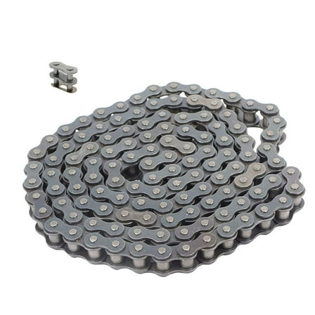 Handdo 80 Roller Chain 10 Feet with 1 Connecting Links, Carbon Steel, 120 Links