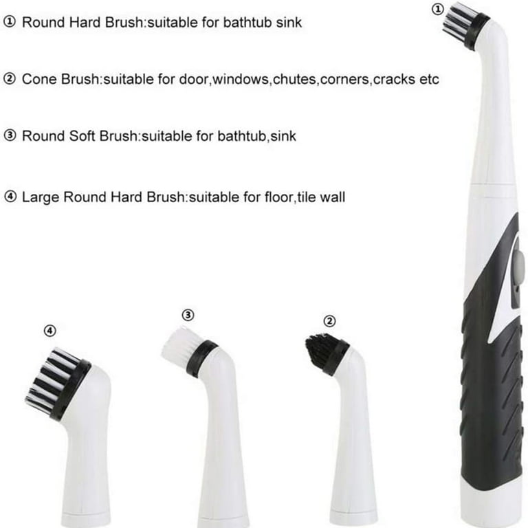 SonicScrubber Cleaning Tool with 4 Brushes from Lakeland