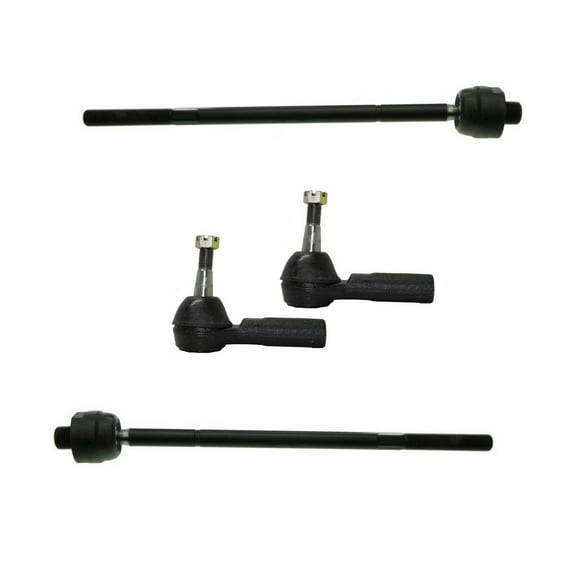 PartsW 4 Pcs Front Inner & Outer Tie Rod Ends Driver & Passenger Sides