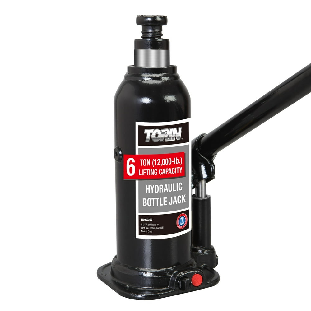 Torin Hydraulic Bottle Jack, 6 Ton Capacity