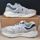 thumbnail image 2 of New Balance 57/40 Shoes Men Size 10.5 White Beige Blue Running Athletic M5740CCD, 2 of 6