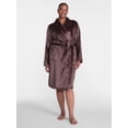 thumbnail image 2 of Joyspun Women's Plush Robe, Sizes S to 3X, 2 of 5