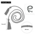 thumbnail image 2 of Uxcell 67" Graduation Honor Cord with Tassel Braided Graduation Ropes, Gray, 2 of 6