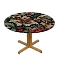 thumbnail image 3 of PIKWEEK  Fitted Round Tablecloth with Elastic Edge Wipe Clean William Morris Prints Table Cloth for Outdoor/Indoor Use, 3 of 7