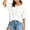 White Womens Shirts Clearance, variant on BSDJILFG Plus Size Basic T-Shirts for Women 3/4 Sleeve Shirt Button Up Waffle Knit Pajama Shirt Crew Neck Pullover Lounge Tops Sleepwear