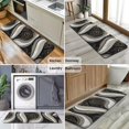 thumbnail image 6 of Black White Gold Marble Pattern Kitchen Rug Mat,Kitchen Runner Rugs Non Skid Washable,Decorative Kitchen Floor Mats for Kitchen,Sink,Laundry,17"x47.2", 6 of 7