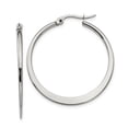 thumbnail image 1 of Stainless Steel 34mm Hoop Earrings, 1 of 8