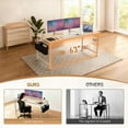 thumbnail image 2 of Ktaxon 63" Wood Computer Desk PC Laptop Study Table Workstation Home Office Furniture, Oak, 2 of 16