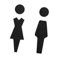 thumbnail image 4 of Letreros para baños de hombres y mujeres Letreros para puertas de baños Placas multiusos resistentes y de uso general Letreros de dirección para baños, 4 of 8