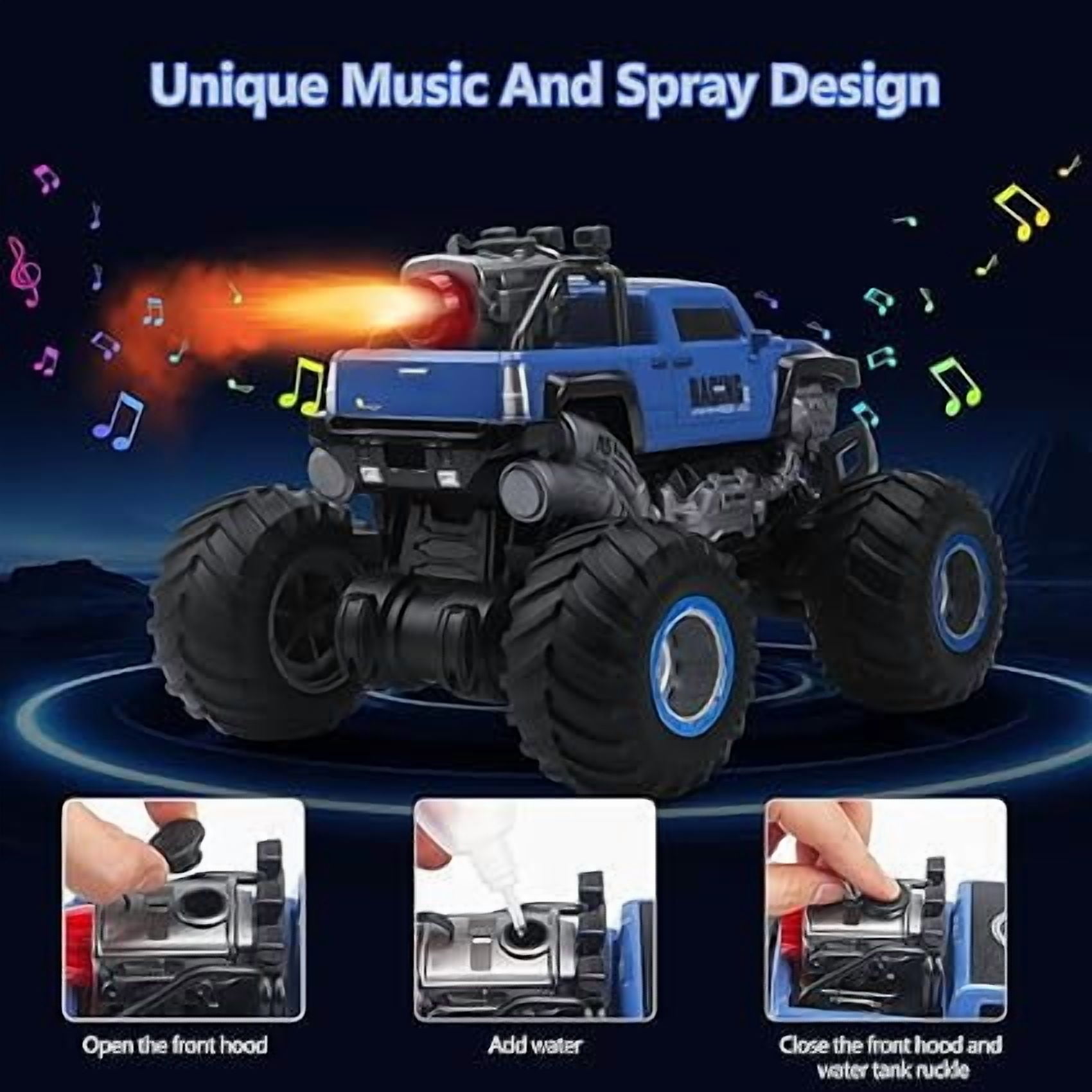 Waterproof Truck tÃÂ³ys 1:16 Amphibious Remote Control Car All Terrain Off-Road Pickup Truck 4WD RC Cars tÃÂ³ys for 8 9 10 11 12 Year B-oys G-irls Halloween Gifts,B#Green
