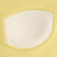 thumbnail image 5 of Floleo Women Square Neck Longline Sports Bra, Wide Strap Seamless Workout Tank, Removable Pads Yoga Top, High Elasticity Slim-Fit Breathable Activewear Underwear (Yellow,2XL), 5 of 6