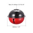 thumbnail image 2 of Unique Bargains Jingle Bells, 40mm 5pcs Craft Bells with Star Cutouts for DIY, Black/Red, 2 of 6