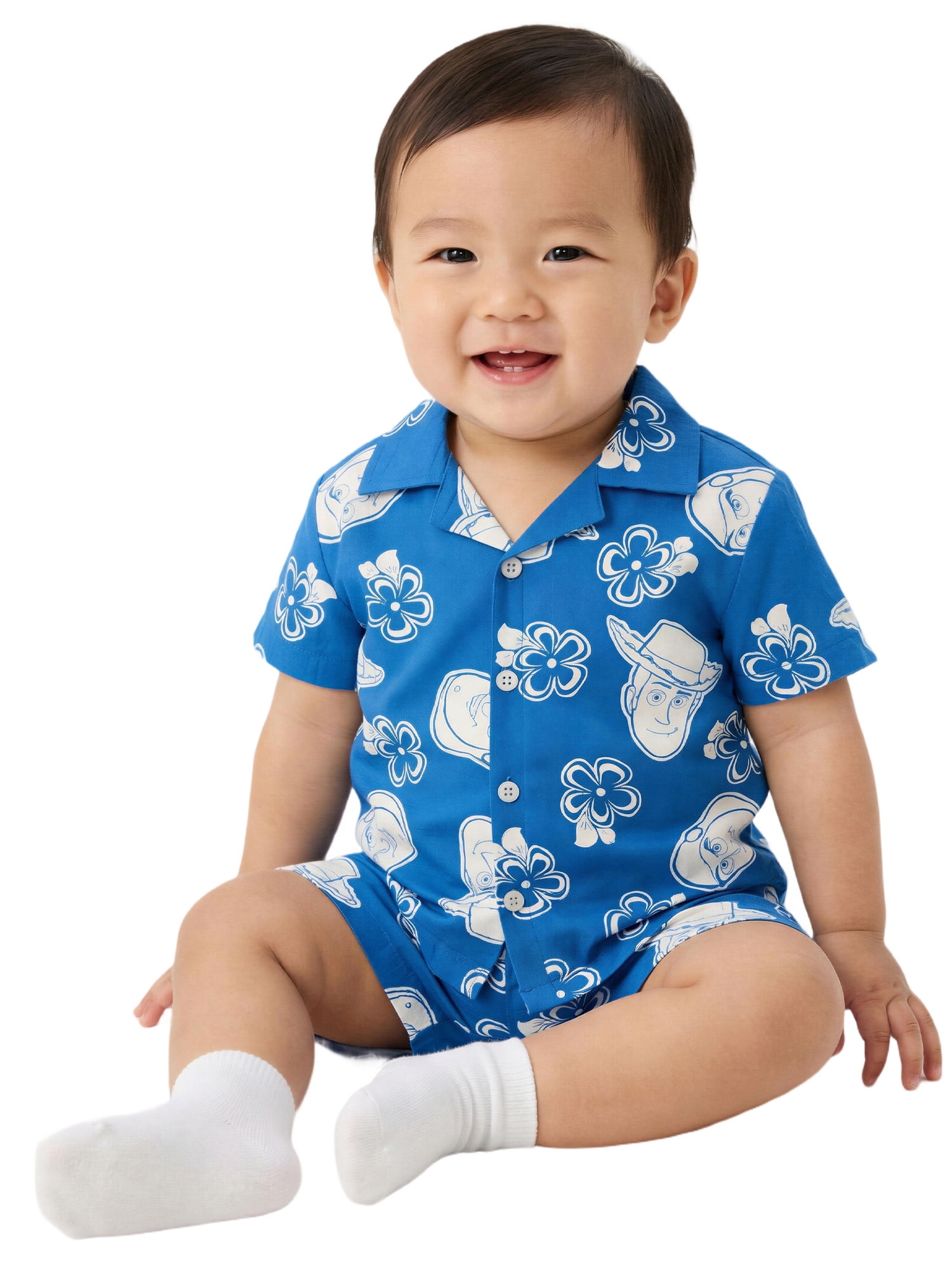 Toy Story Baby Boy Resort Short Set, Sizes 0-9 Months