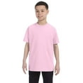 thumbnail image 1 of Hanes 54500 Youth Tagless T-Shirt - Pale Pink - Medium, 1 of 1