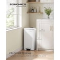 thumbnail image 3 of 8-Gallon Stainless Steel Trash Can with Inner Bucket - Kitchen Garbage Can, Soft Close, Stays Open Feature, 30L Trash Bin, 3 of 7