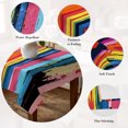 thumbnail image 5 of Colorful Striped Table Cloth Waterproof Tablecloths, Modern Rainbow Abstract Graffiti Art Tablecloth Dining Table Cover for Kitchen Party Tabletop Outdoor, Rectangle Tablecloth 54x108 Inch, 5 of 9