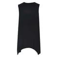 thumbnail image 5 of Blmnix Tank Dress Ladies Dresses Shift Plus Size Dresses Petticoat Black Crew Neck Midi Dresses Sleeveless Antimicrobial Protection Womens Summer Dress,XXXL, 5 of 7